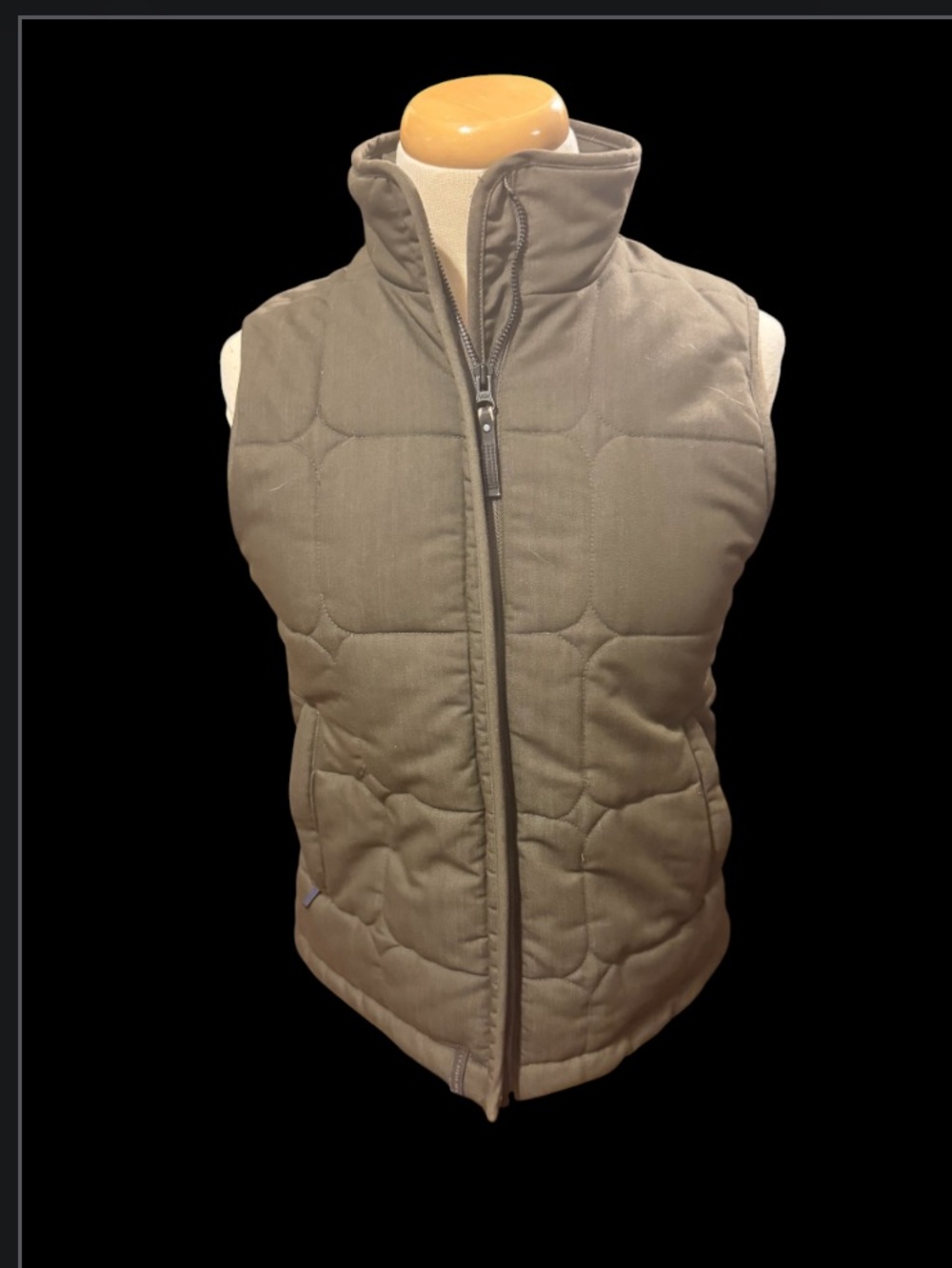 Merrell wind water resistant Quilted Sleeveless Puffer Vest olive women size Sf